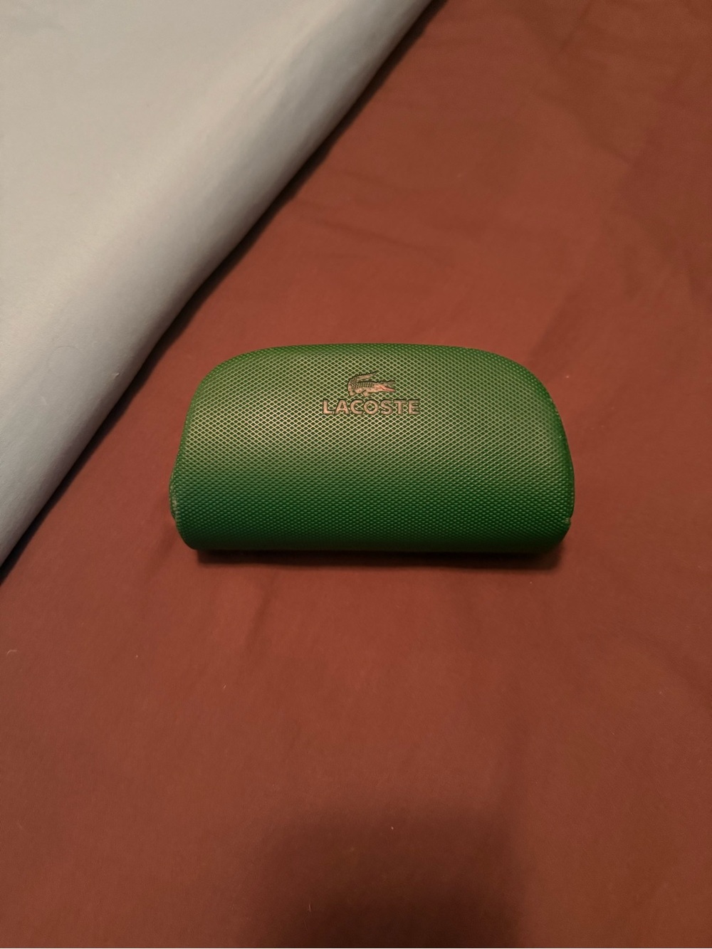 Lacoste Green Textured Eyewear Case with Sunglasses